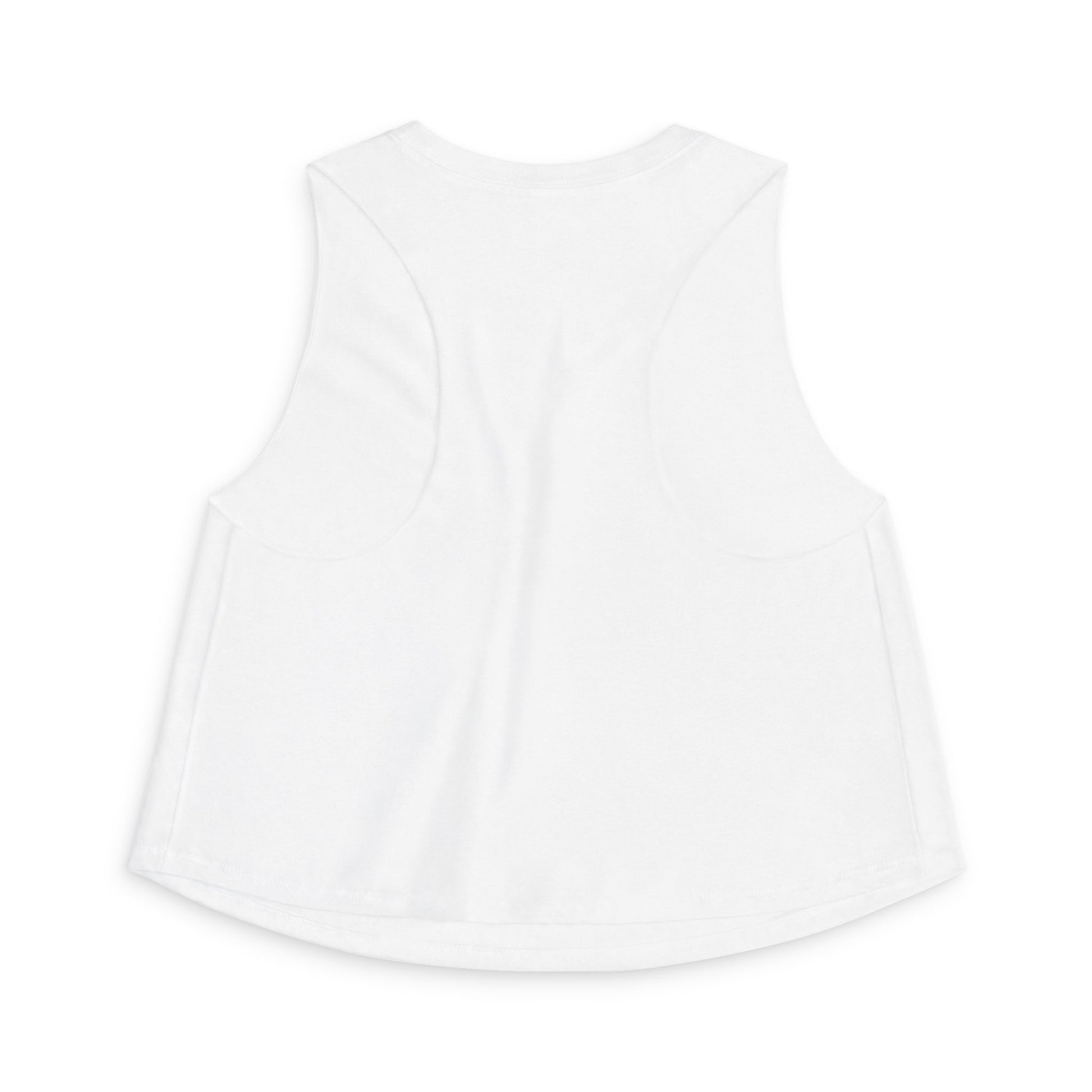 Feral But Make It Fashion tank top, stylish cat with sunglasses graphic, white