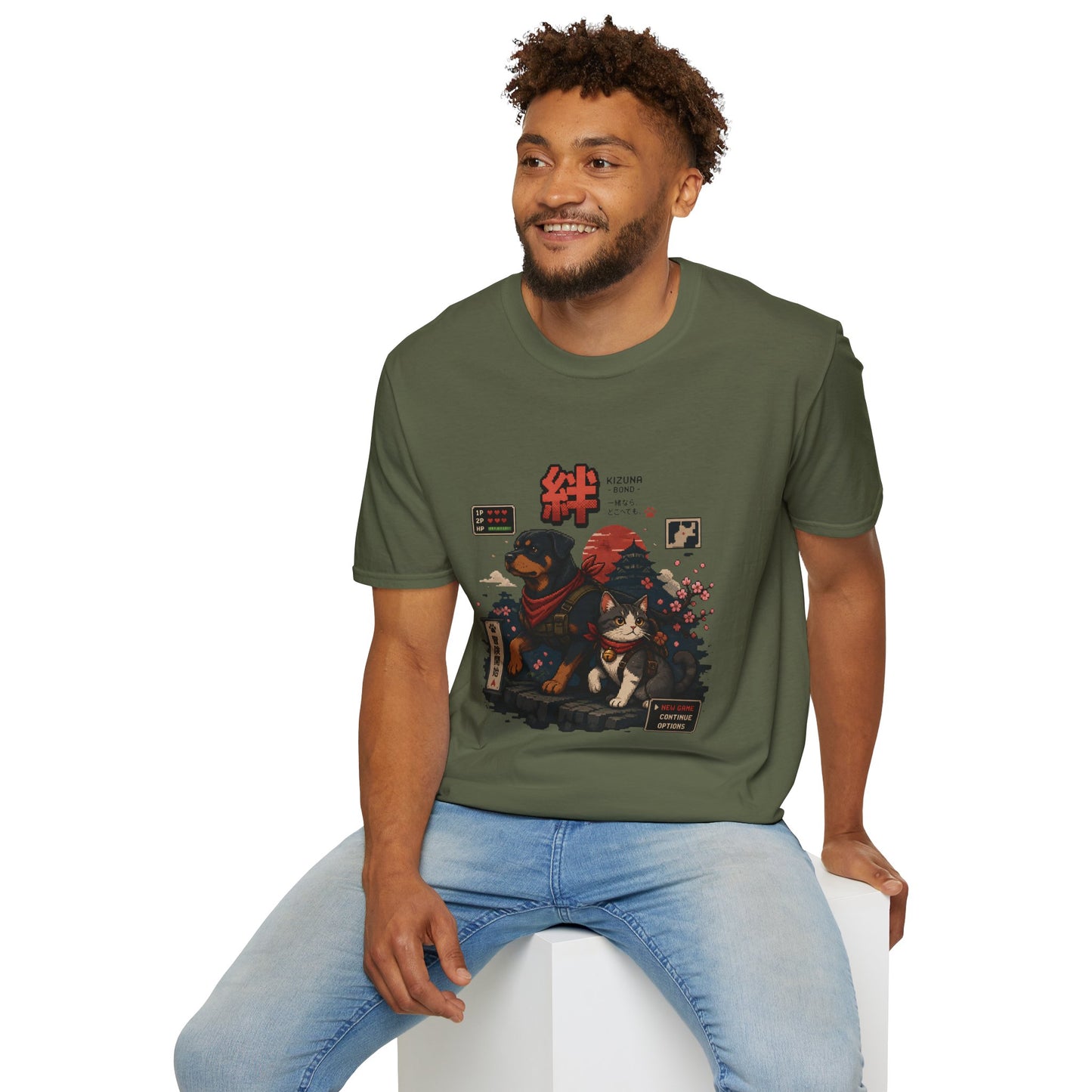 Kizuna Bond Rottie & Cat T-Shirt