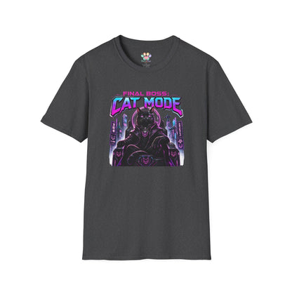 Final Boss Cat Mode Cyber Cat Graphic T-Shirt