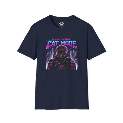 Final Boss Cat Mode Cyber Cat Graphic T-Shirt