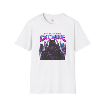 Final Boss Cat Mode Cyber Cat Graphic T-Shirt