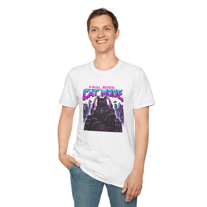 Final Boss Cat Mode Cyber Cat Graphic T-Shirt