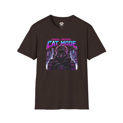 Final Boss Cat Mode Cyber Cat Graphic T-Shirt
