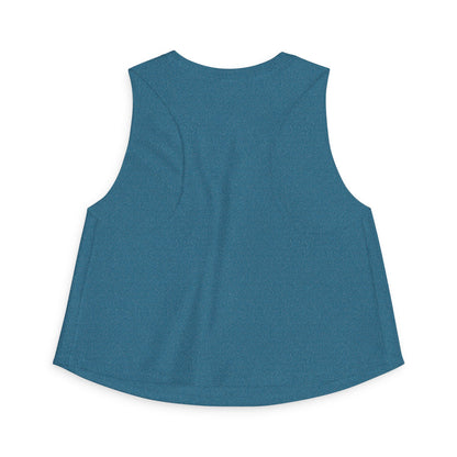 No Matcha No Meow tank top, cat with matcha mug illustration, deep teal