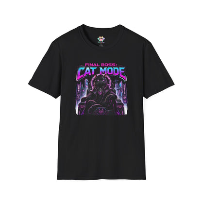 Final Boss Cat Mode Cyber Cat Graphic T-Shirt