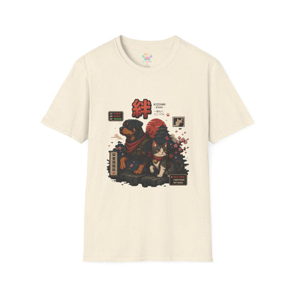 Kizuna Bond Rottie & Cat T-Shirt