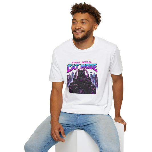 Final Boss Cat Mode Cyber Cat Graphic T-Shirt
