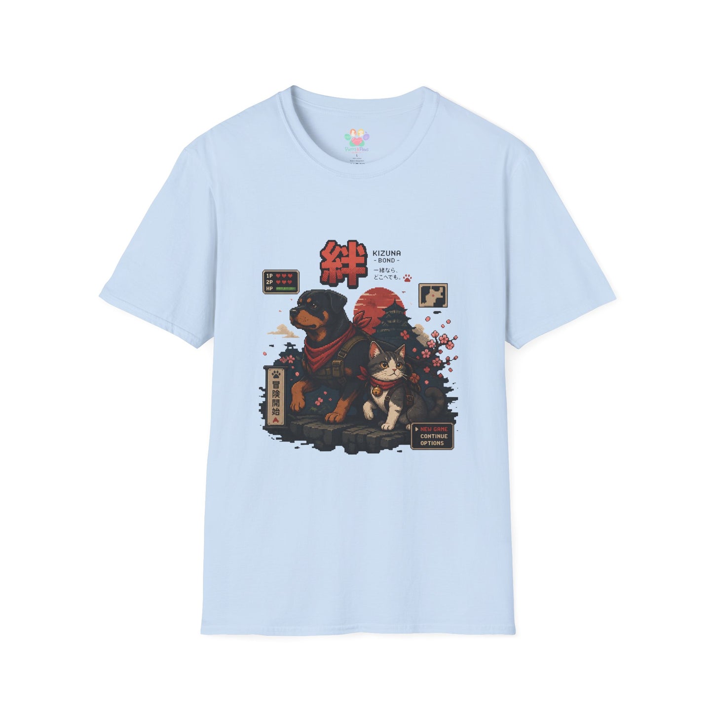 Kizuna Bond Rottie & Cat T-Shirt
