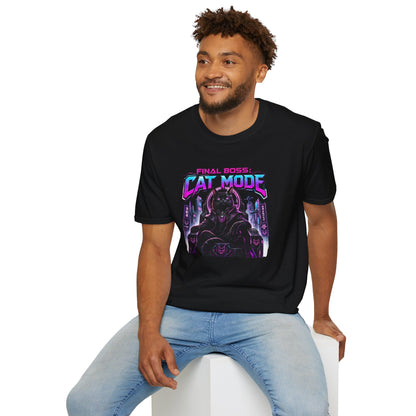 Final Boss Cat Mode Cyber Cat Graphic T-Shirt