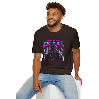 Final Boss Cat Mode Cyber Cat Graphic T-Shirt