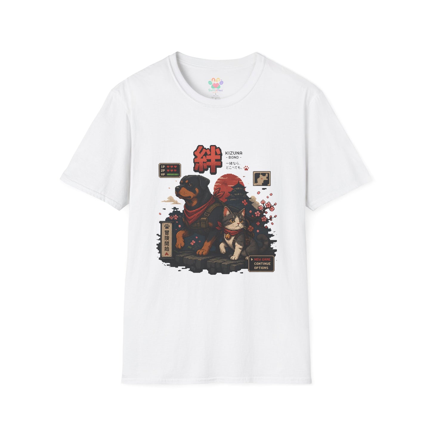 Kizuna Bond Rottie & Cat T-Shirt